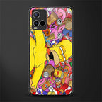 drunk homer simpsons glass case for vivo y21s image