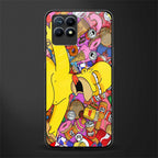drunk homer simpsons glass case for realme narzo 50 image