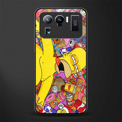 drunk homer simpsons glass case for mi 11 ultra 5g image