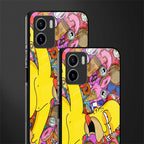 drunk homer simpsons glass case for vivo y15s image-2