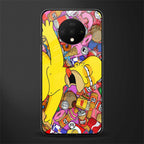 drunk homer simpsons glass case for oneplus 7t image