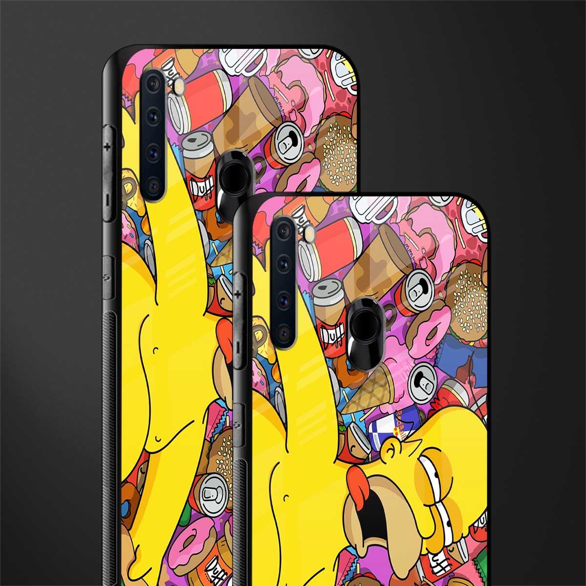 drunk homer simpsons glass case for samsung a21 image-2