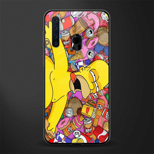 drunk homer simpsons glass case for samsung a21 image