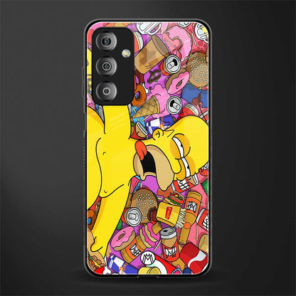 drunk homer simpsons back phone cover | glass case for samsung galaxy f23 5g