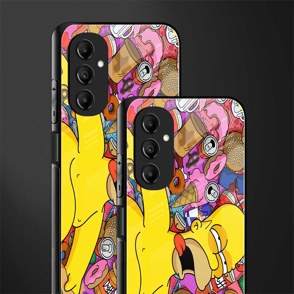 drunk homer simpsons back phone cover | glass case for samsung galaxy a14 5g