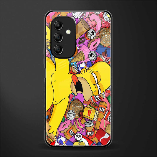 drunk homer simpsons back phone cover | glass case for samsung galaxy a14 5g