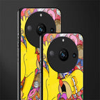 drunk homer simpsons back phone cover | glass case for realme 11 pro 5g