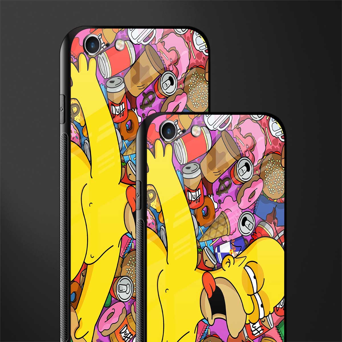 drunk homer simpsons glass case for iphone 6 plus image-2
