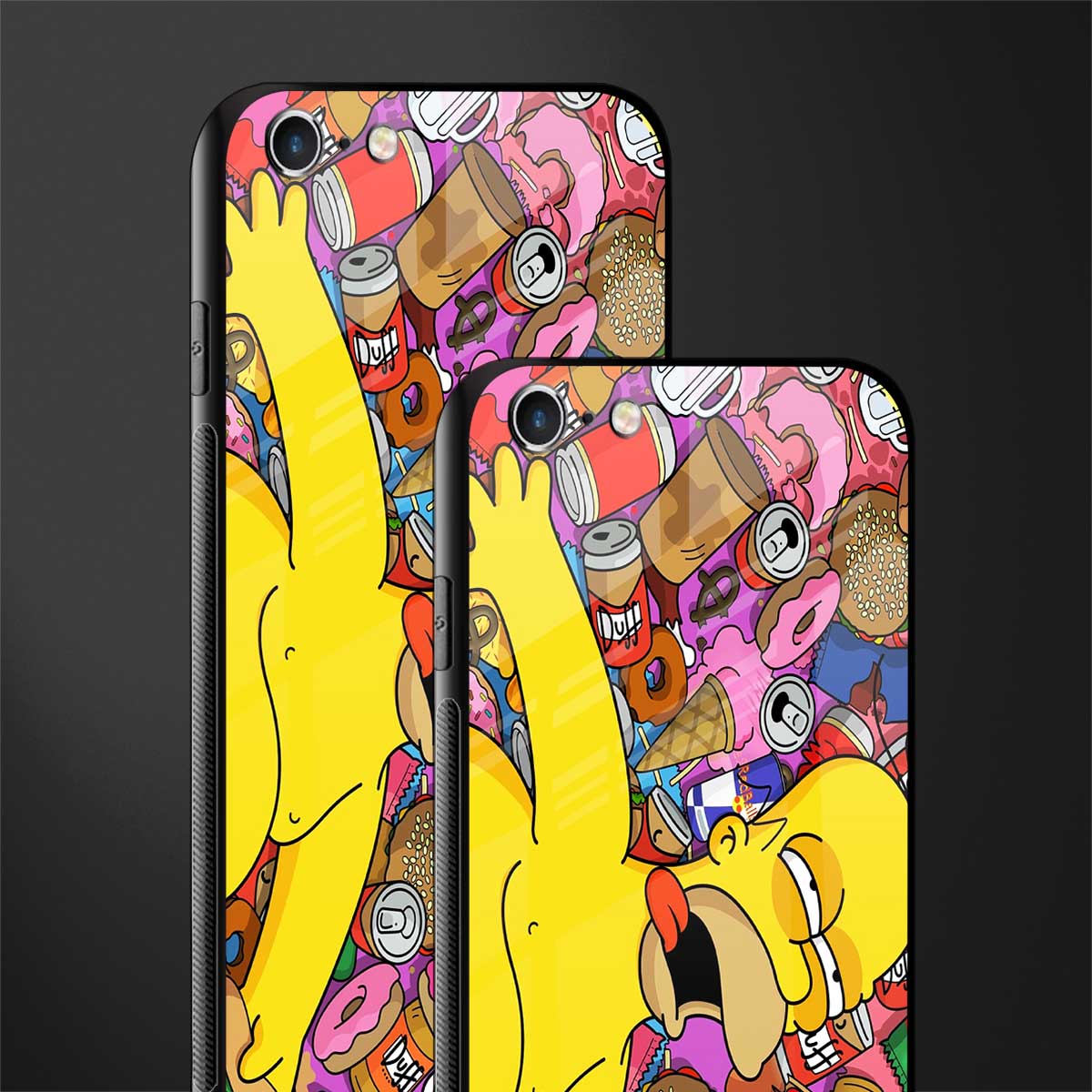 drunk homer simpsons glass case for iphone 6 image-2