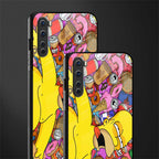 drunk homer simpsons glass case for oneplus nord ac2001 image-2