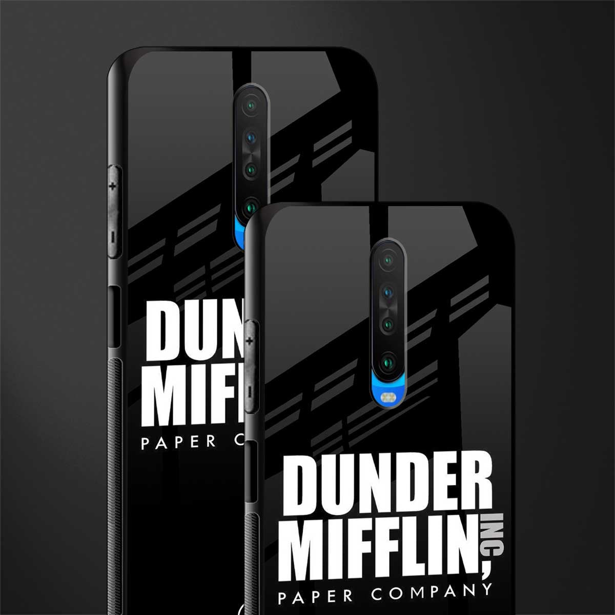 dunder mifflin glass case for poco x2 image-2