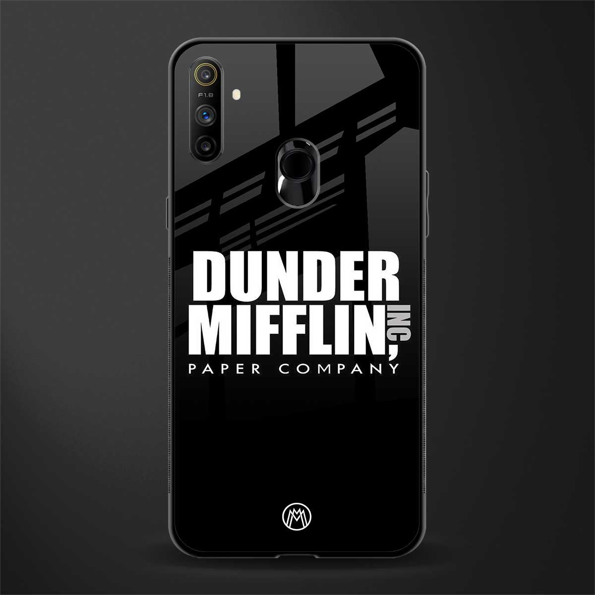 dunder mifflin glass case for realme narzo 10a image