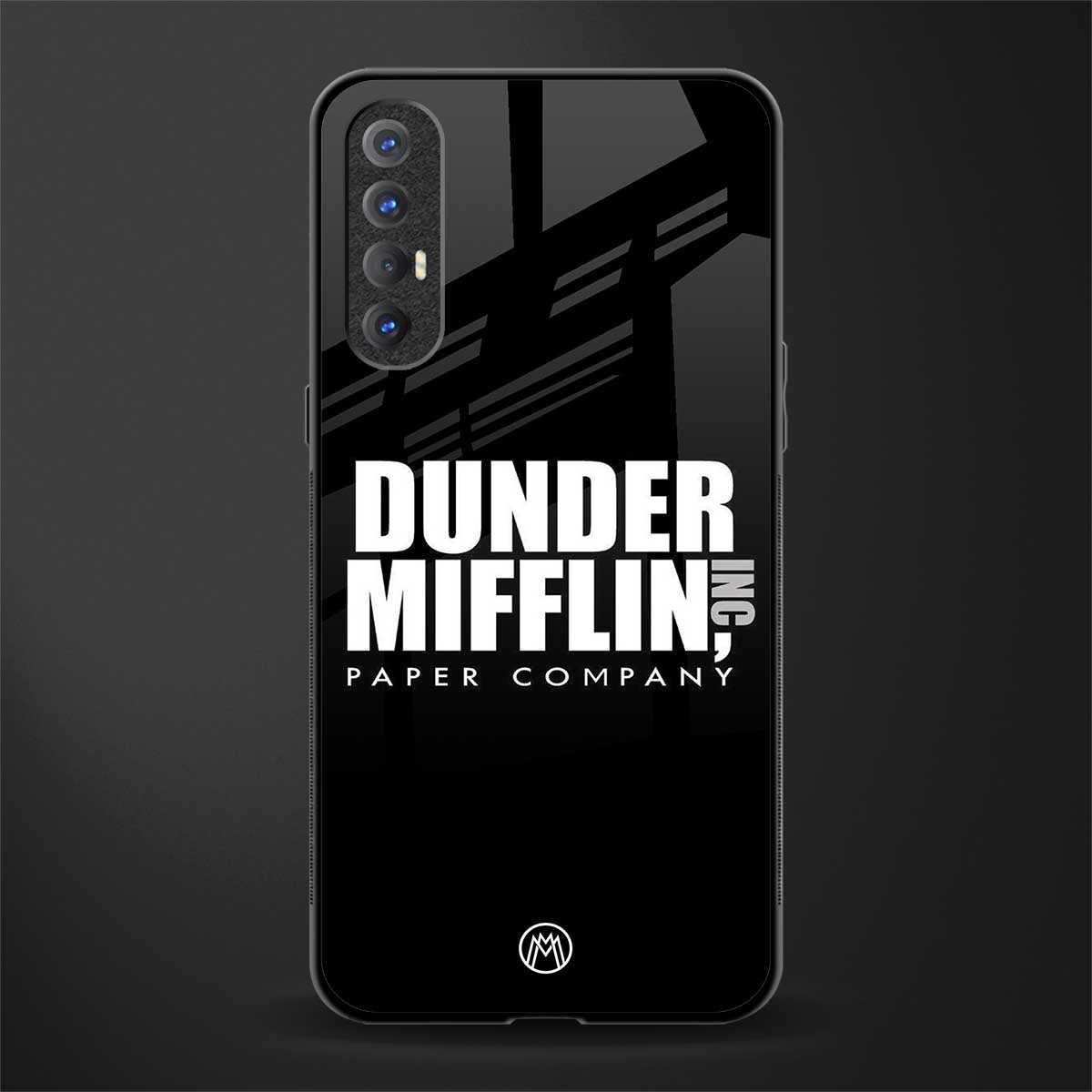 dunder mifflin glass case for oppo reno 3 pro image