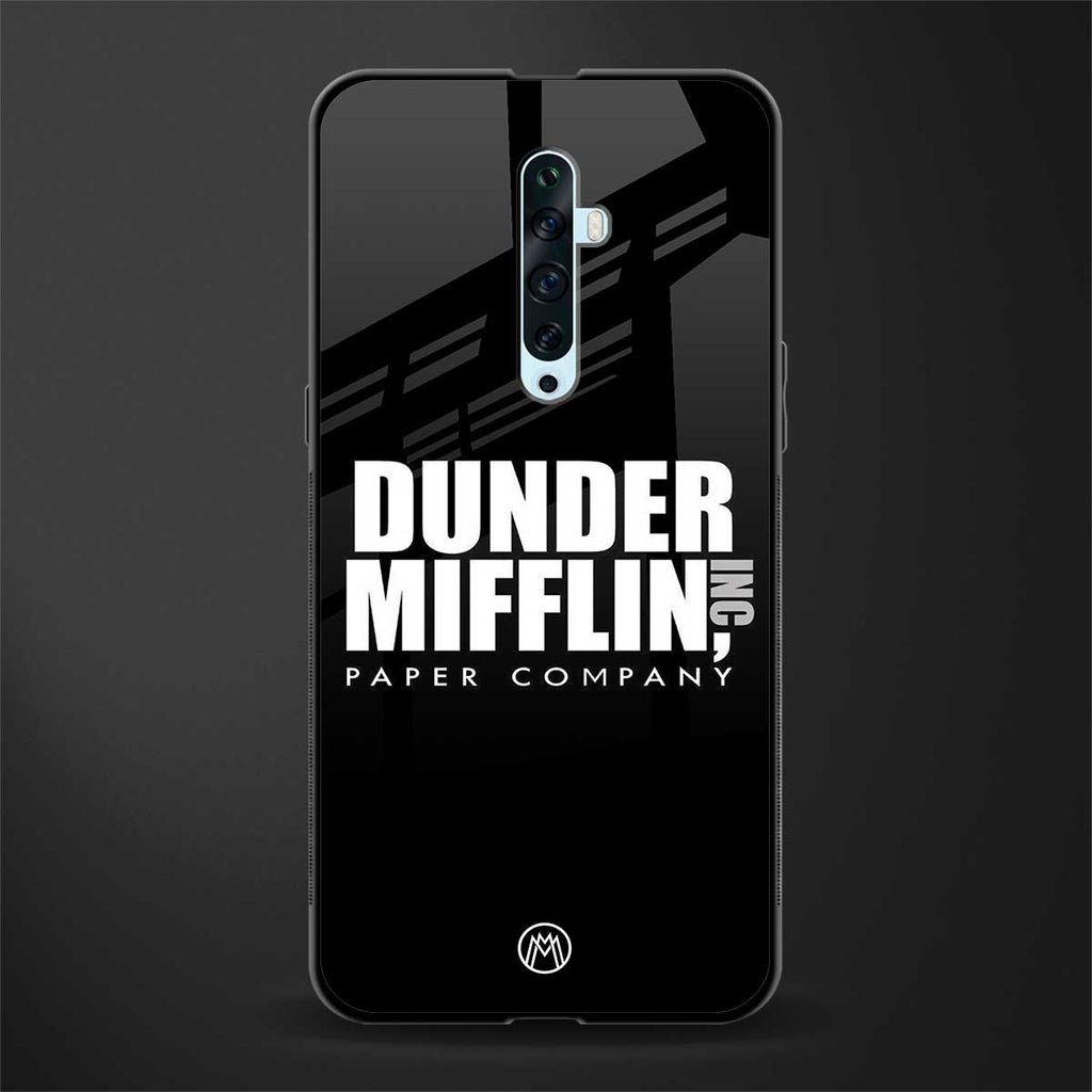 dunder mifflin glass case for oppo reno 2f image