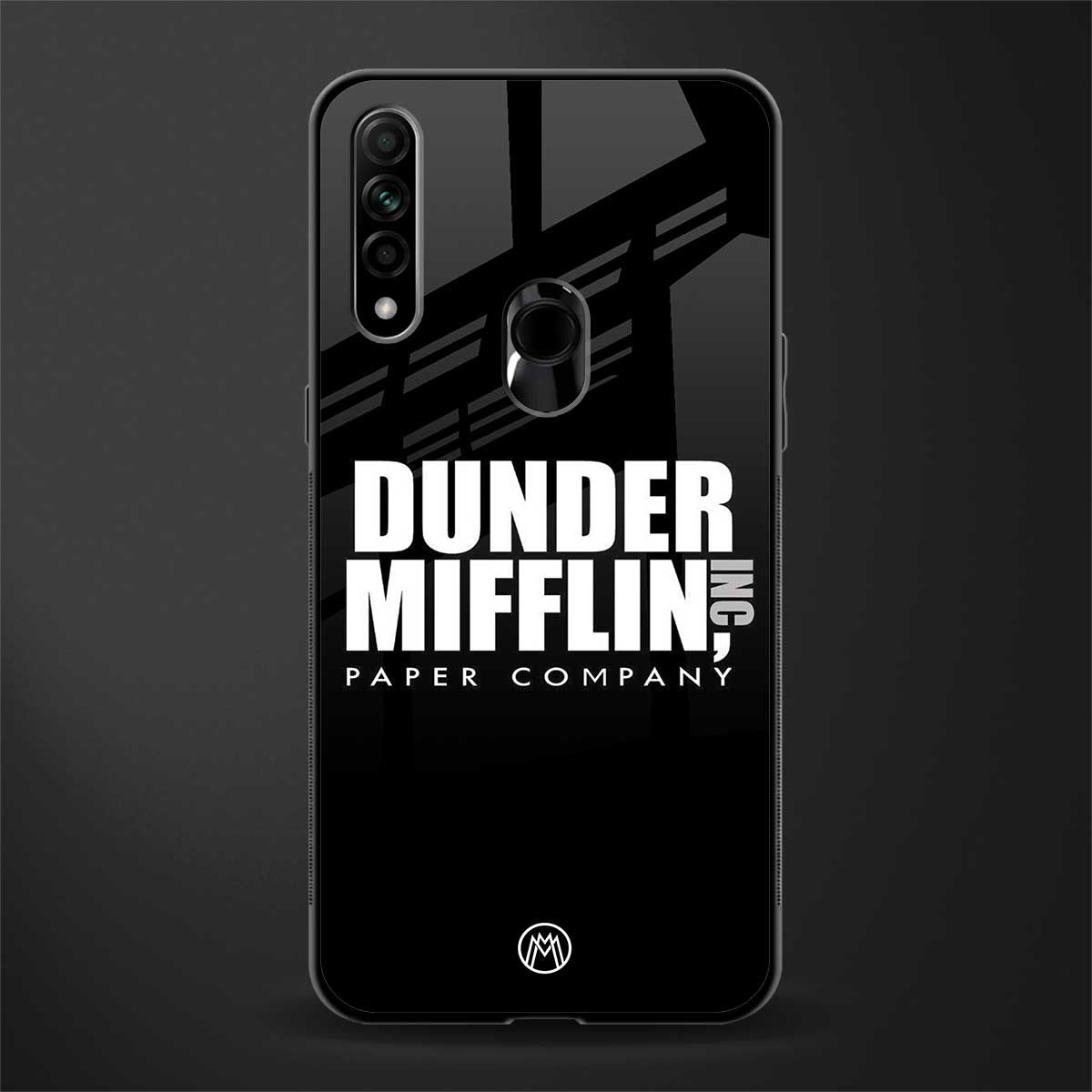 dunder mifflin glass case for oppo a31 image