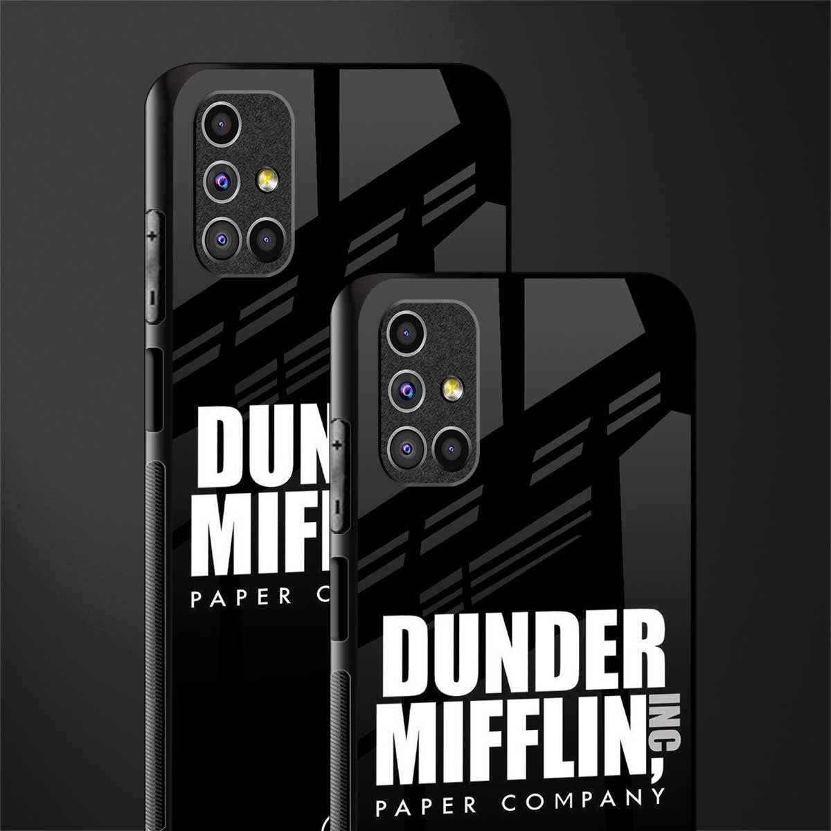 dunder mifflin glass case for samsung galaxy m31s image-2