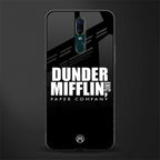 dunder mifflin glass case for oppo a9 image