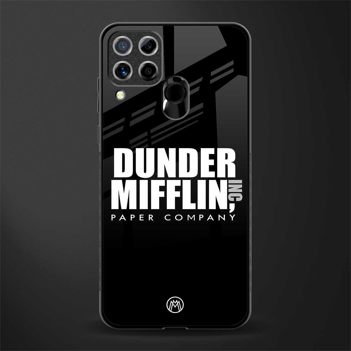 dunder mifflin glass case for realme c15 image