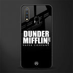dunder mifflin glass case for vivo u20 image