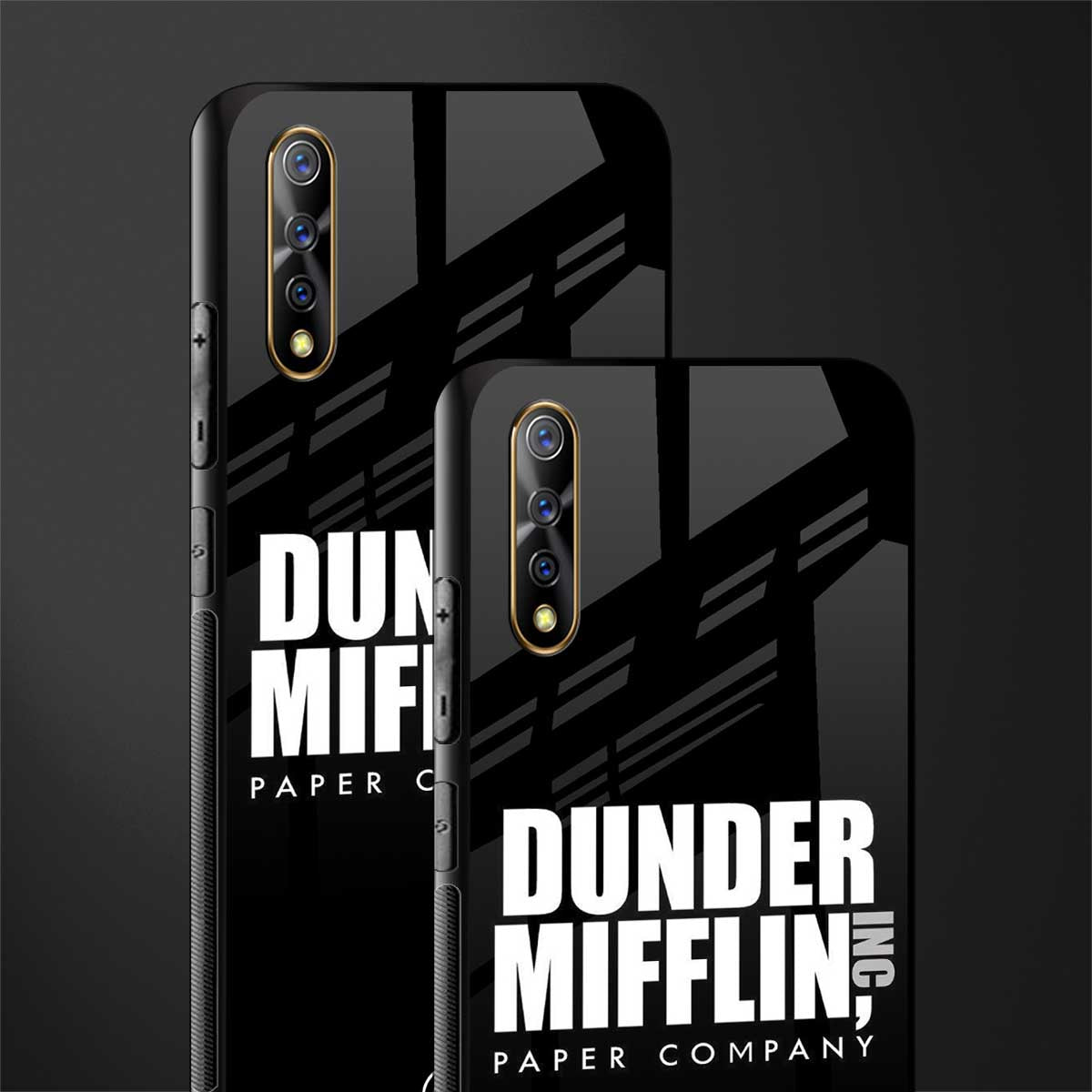 dunder mifflin glass case for vivo s1 image-2