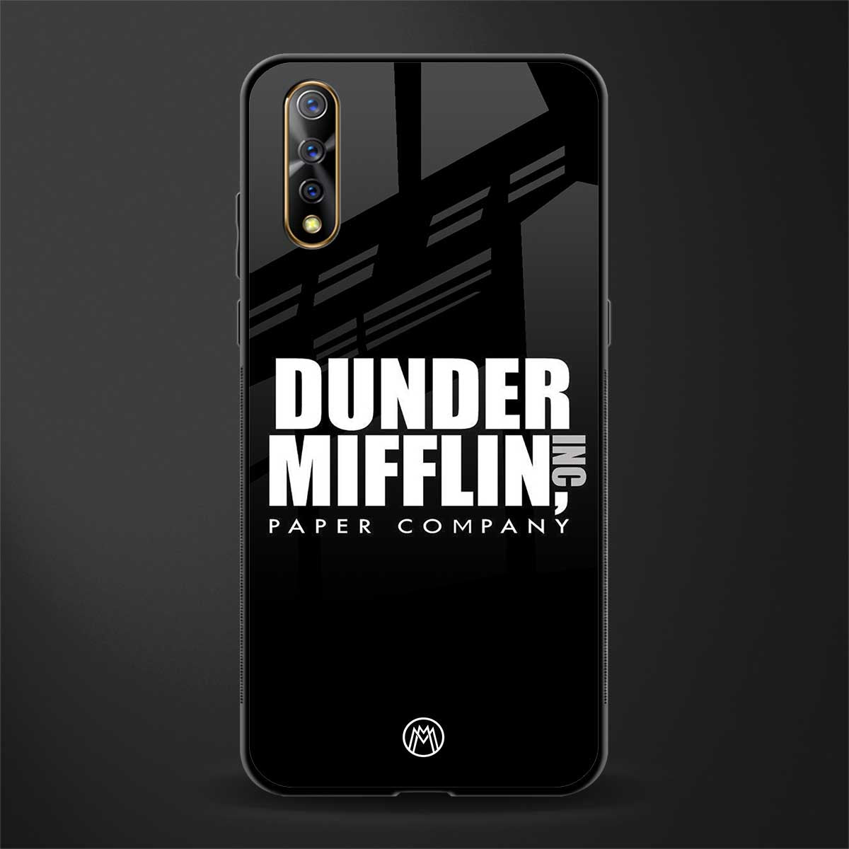 dunder mifflin glass case for vivo s1 image