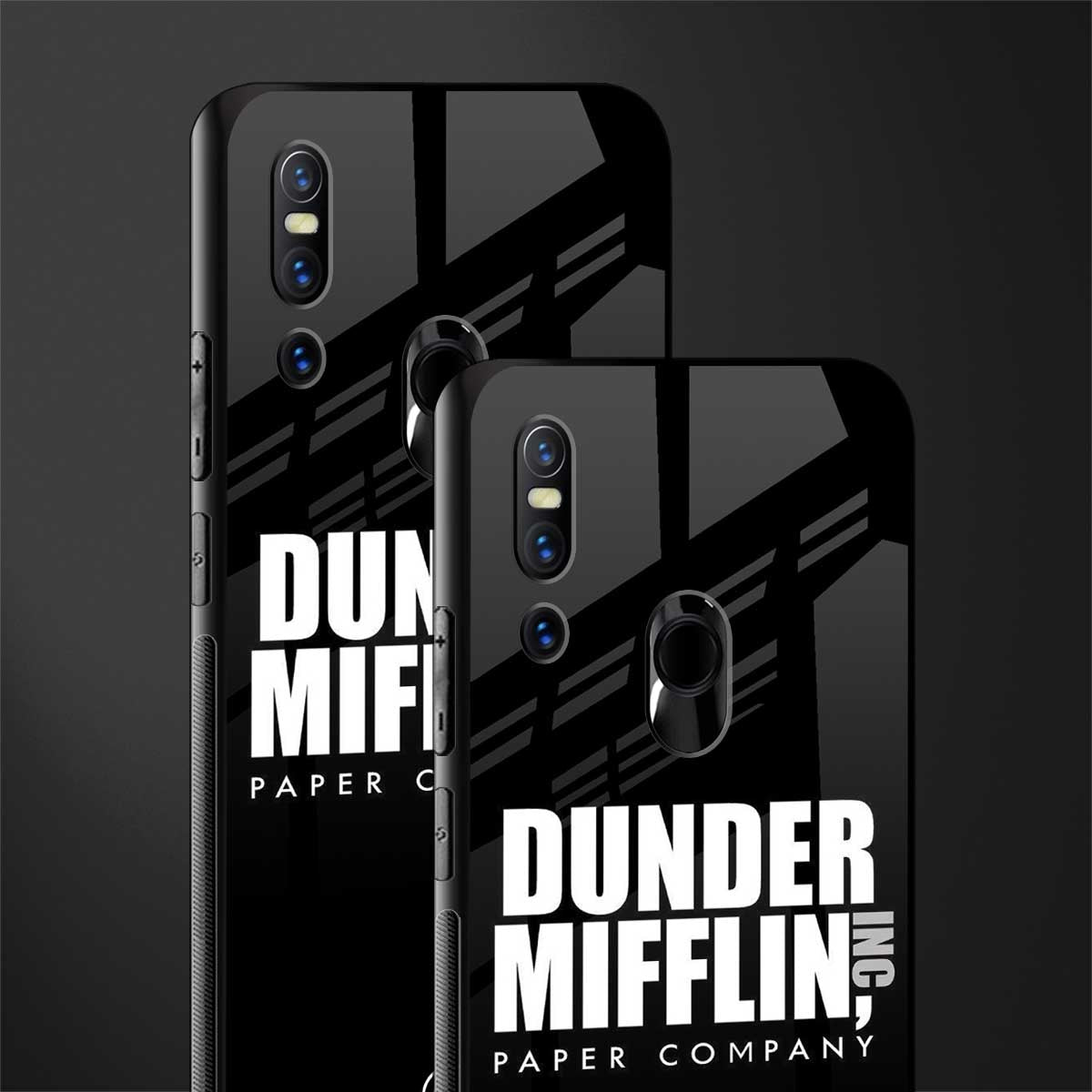 dunder mifflin glass case for vivo v15 image-2