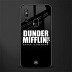 dunder mifflin glass case for vivo v15 image