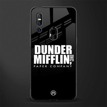 dunder mifflin glass case for vivo v15 image