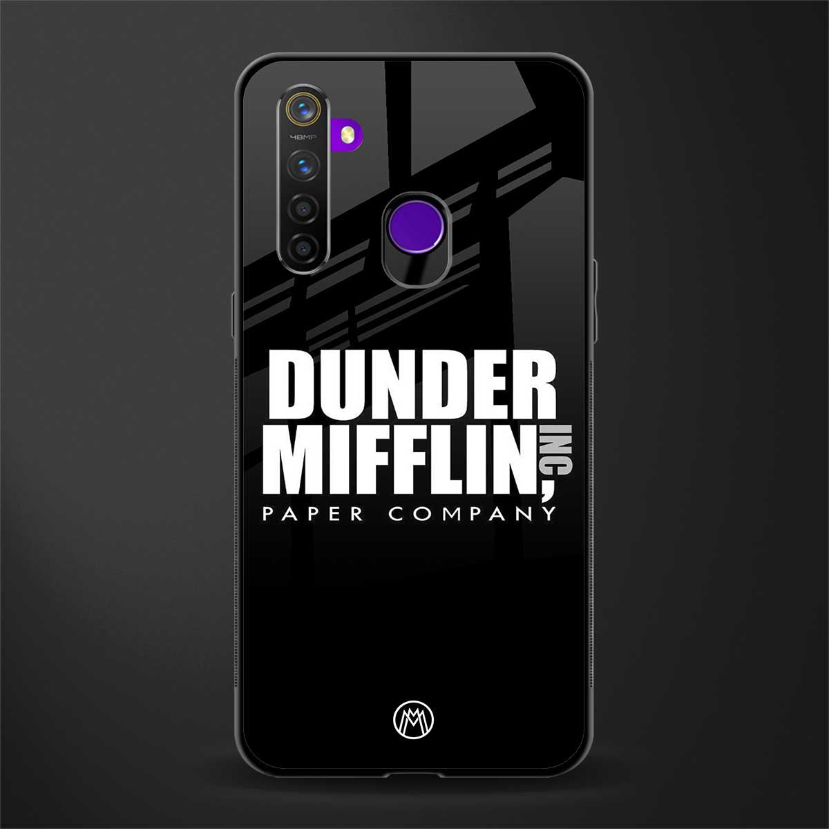 dunder mifflin glass case for realme 5 pro image