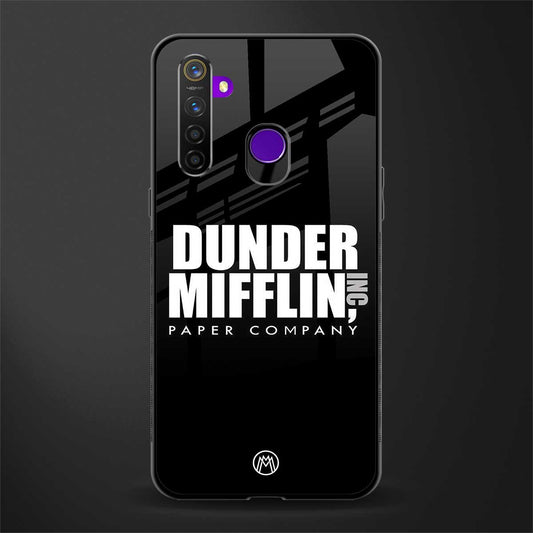 dunder mifflin glass case for realme 5s image