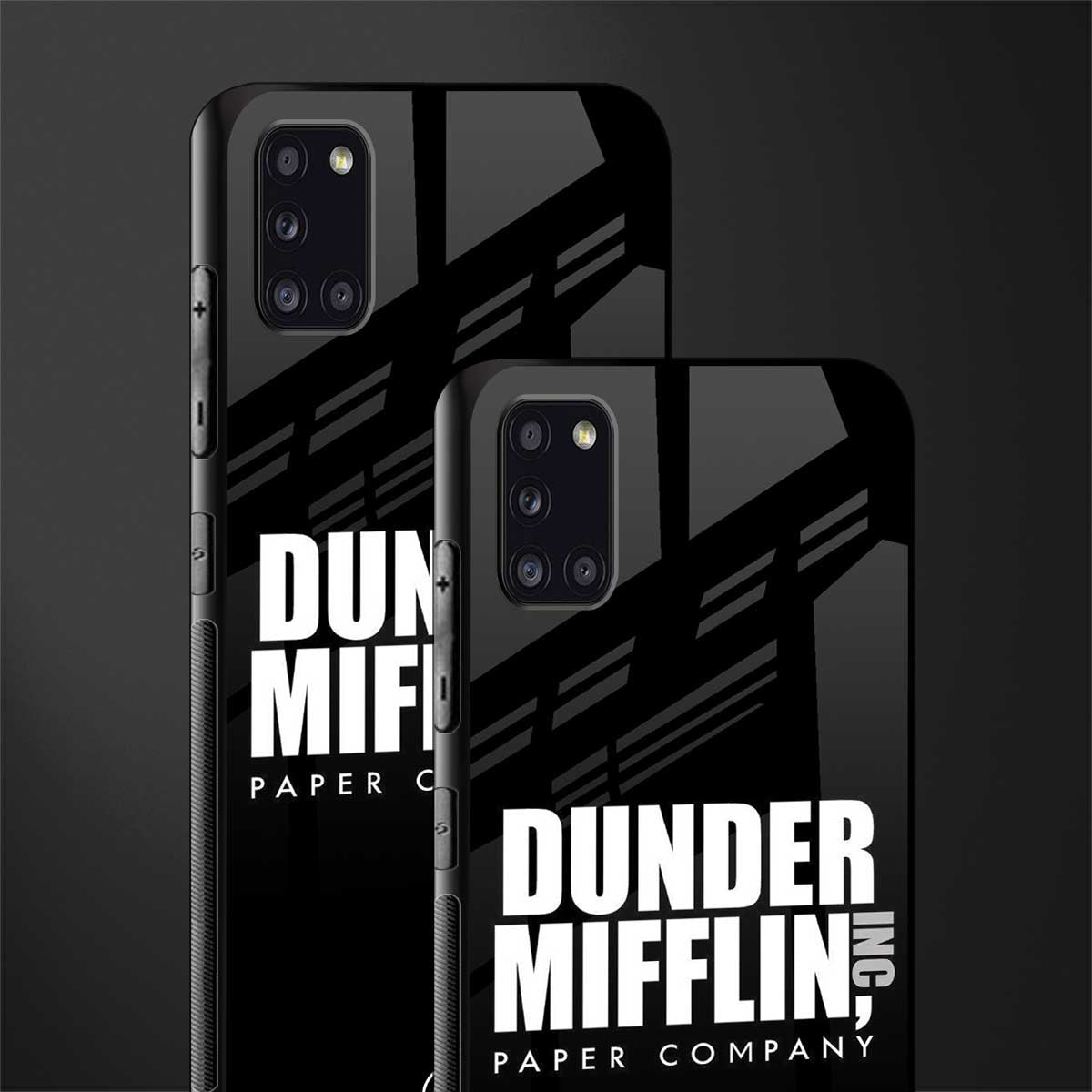 dunder mifflin glass case for samsung galaxy a31 image-2