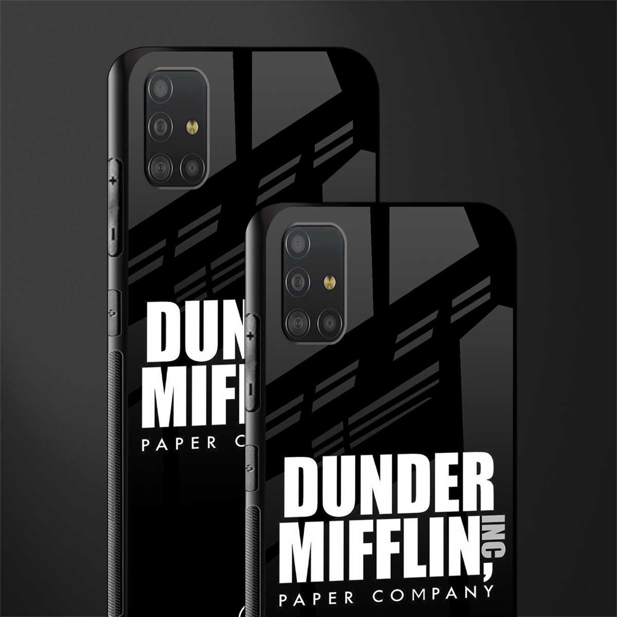 dunder mifflin glass case for samsung galaxy a51 image-2