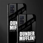 dunder mifflin glass case for samsung galaxy a71 image-2