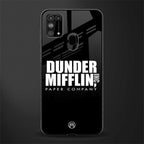 dunder mifflin glass case for samsung galaxy m31 prime edition image