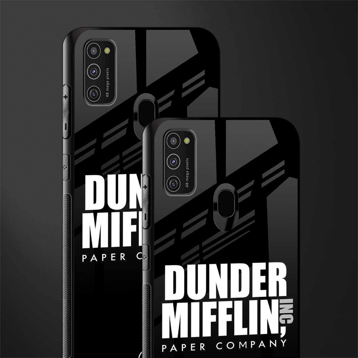 dunder mifflin glass case for samsung galaxy m21 image-2