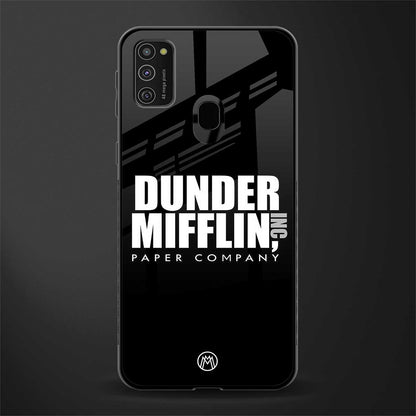 dunder mifflin glass case for samsung galaxy m30s image