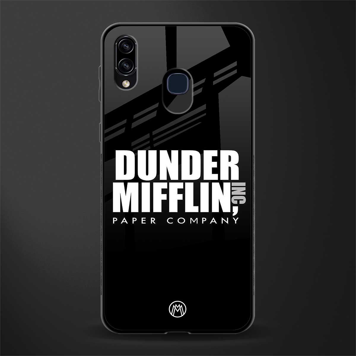 dunder mifflin glass case for samsung galaxy a20 image