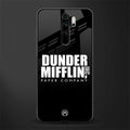 dunder mifflin glass case for redmi note 8 pro image