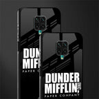 dunder mifflin glass case for redmi note 9 pro image-2