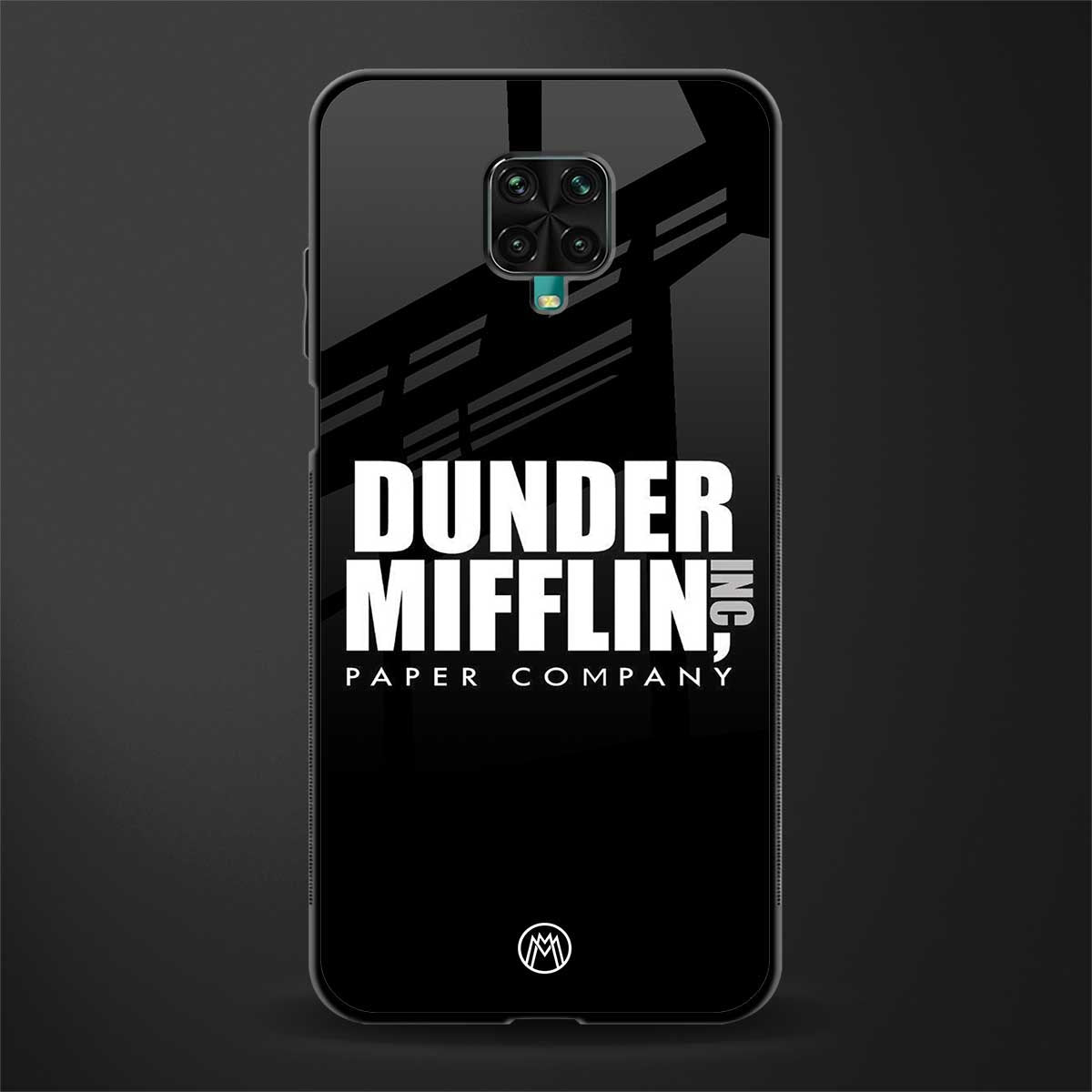 dunder mifflin glass case for redmi note 9 pro max image