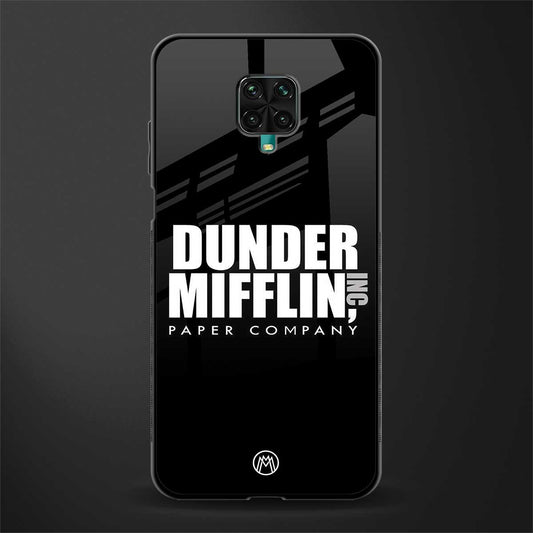 dunder mifflin glass case for redmi note 9 pro max image