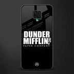 dunder mifflin glass case for redmi note 9 pro image