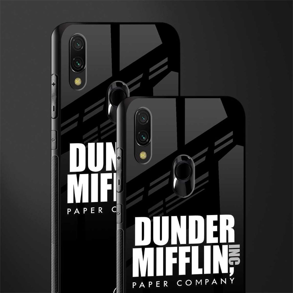 dunder mifflin glass case for redmi note 7 image-2