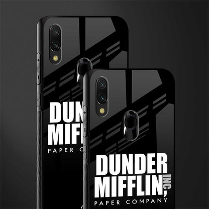 dunder mifflin glass case for redmi y3 image-2