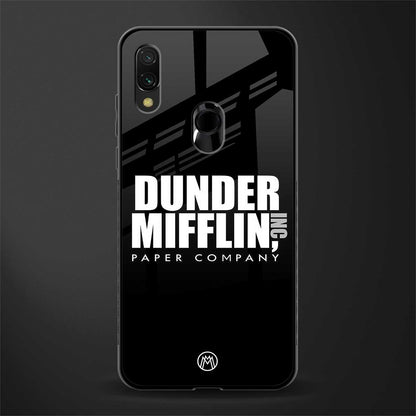 dunder mifflin glass case for redmi y3 image