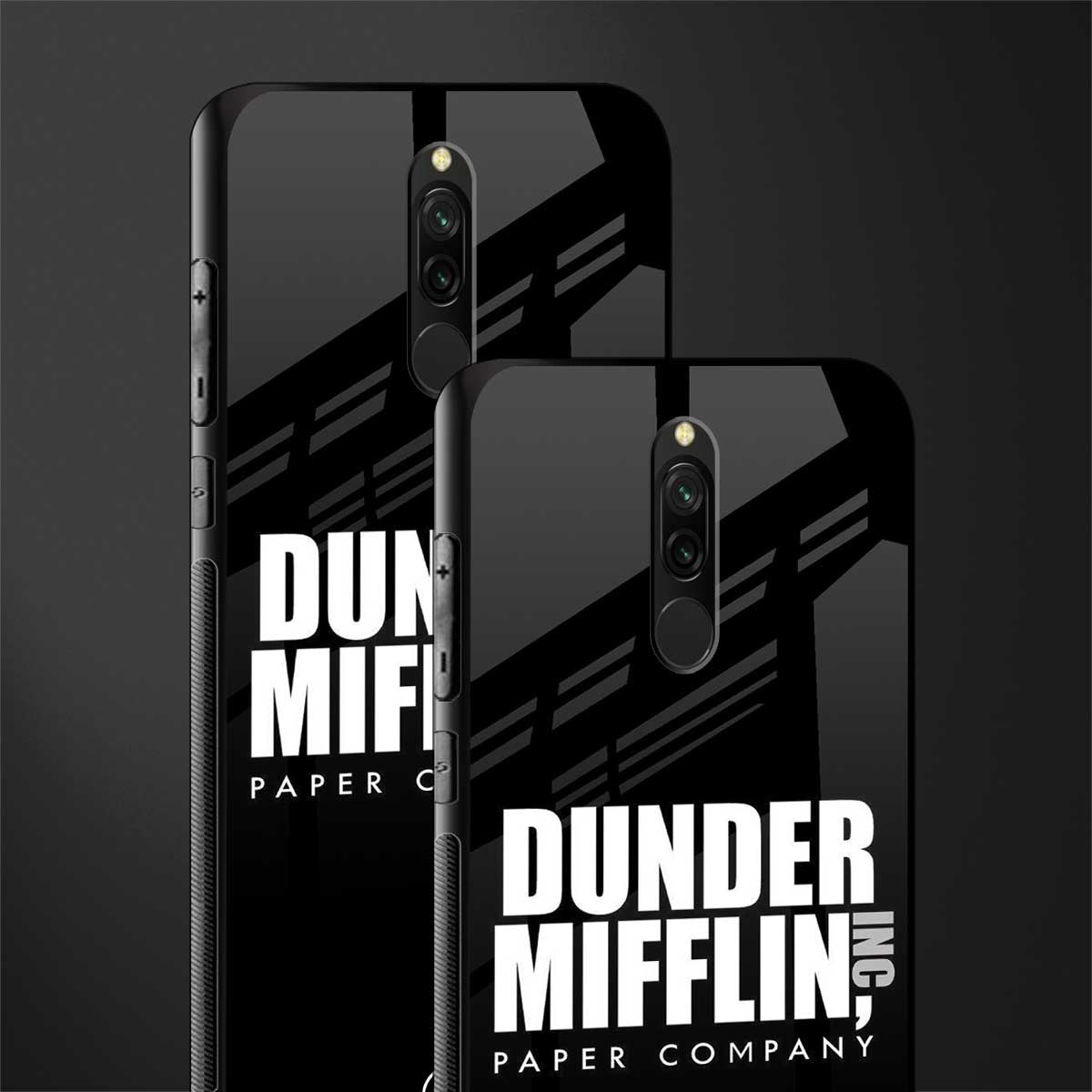 dunder mifflin glass case for redmi 8 image-2