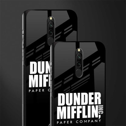 dunder mifflin glass case for redmi 8 image-2