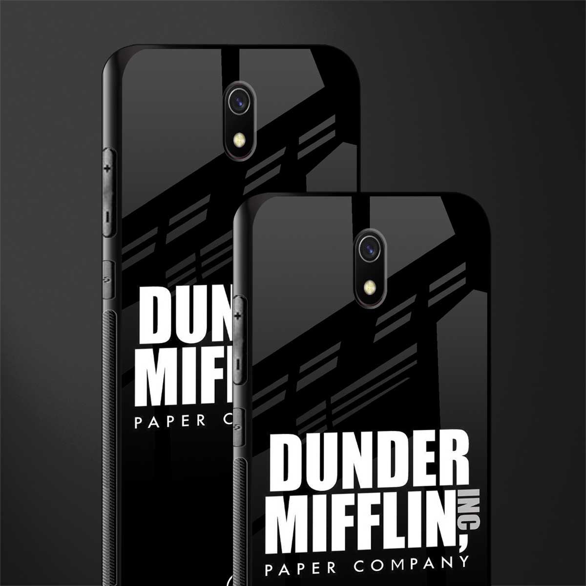 dunder mifflin glass case for redmi 8a image-2