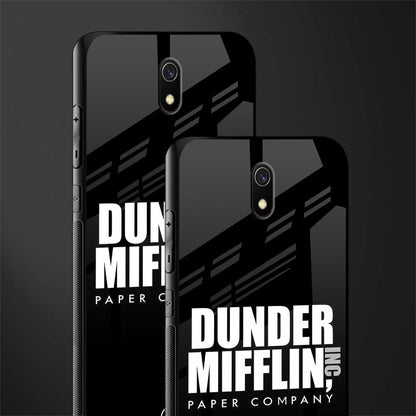 dunder mifflin glass case for redmi 8a image-2