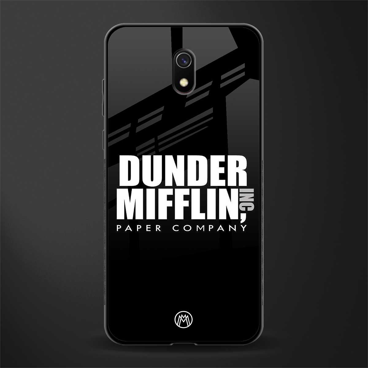 dunder mifflin glass case for redmi 8a image